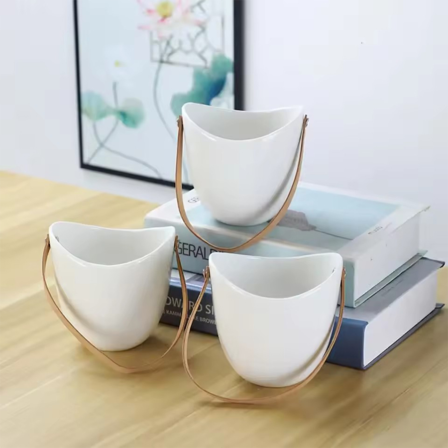 White Hanging Planter Pot with - Aloe Vera Pot review and price
