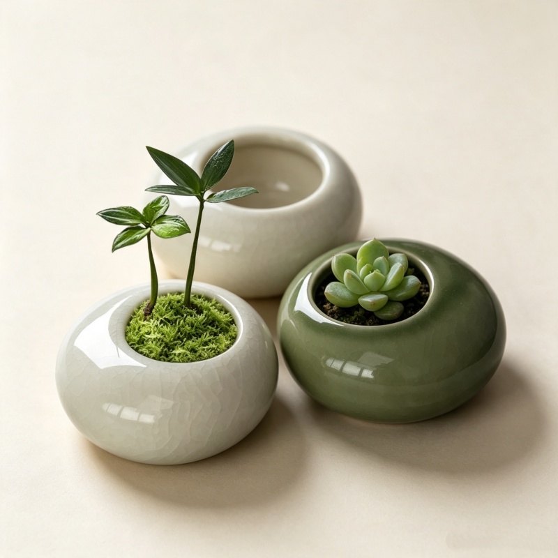 Mini Ice Crack Glazed Plant Po - Echeveria Succulent review and price