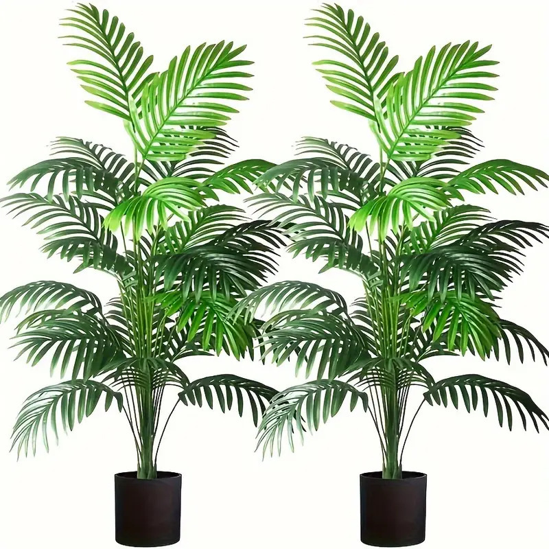 24 Leaves Areca Palm Artificia - Monstera Adansonii review and price