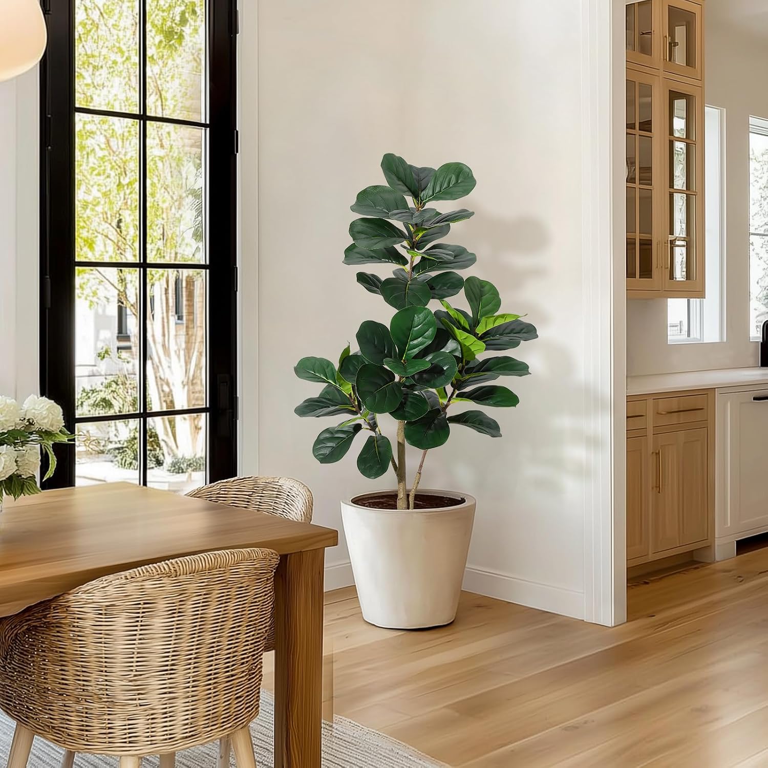 Fiddle Leaf Fig Tree Artificia - Ficus Lyrata Tree review and price