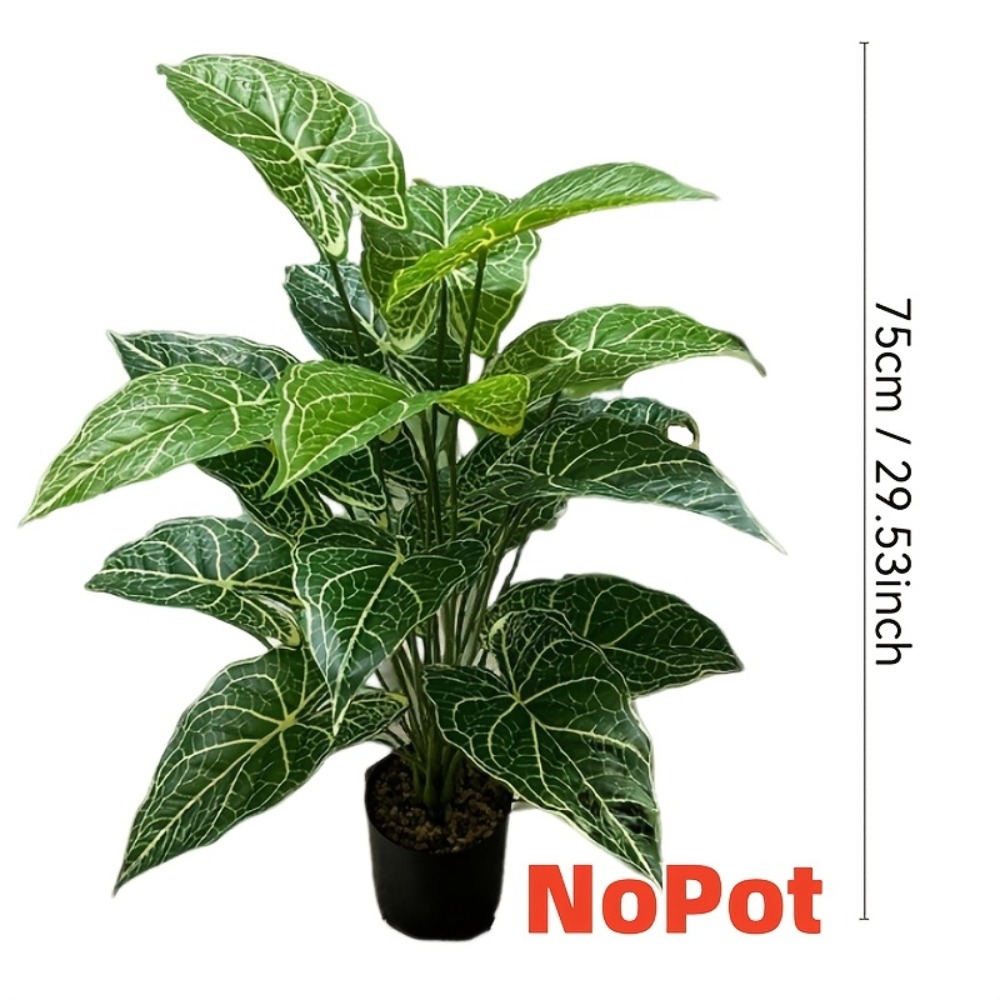 1PC 24 Leaves Artificial Green - Monstera Adansonii review and price